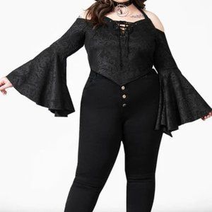 Killstar Periwinkle Halter Crop Top